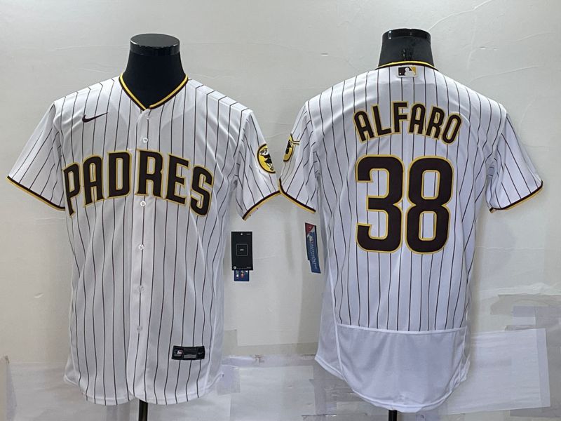 Men San Diego Padres 38 Alfaro White Elite Nike 2022 MLB Jersey